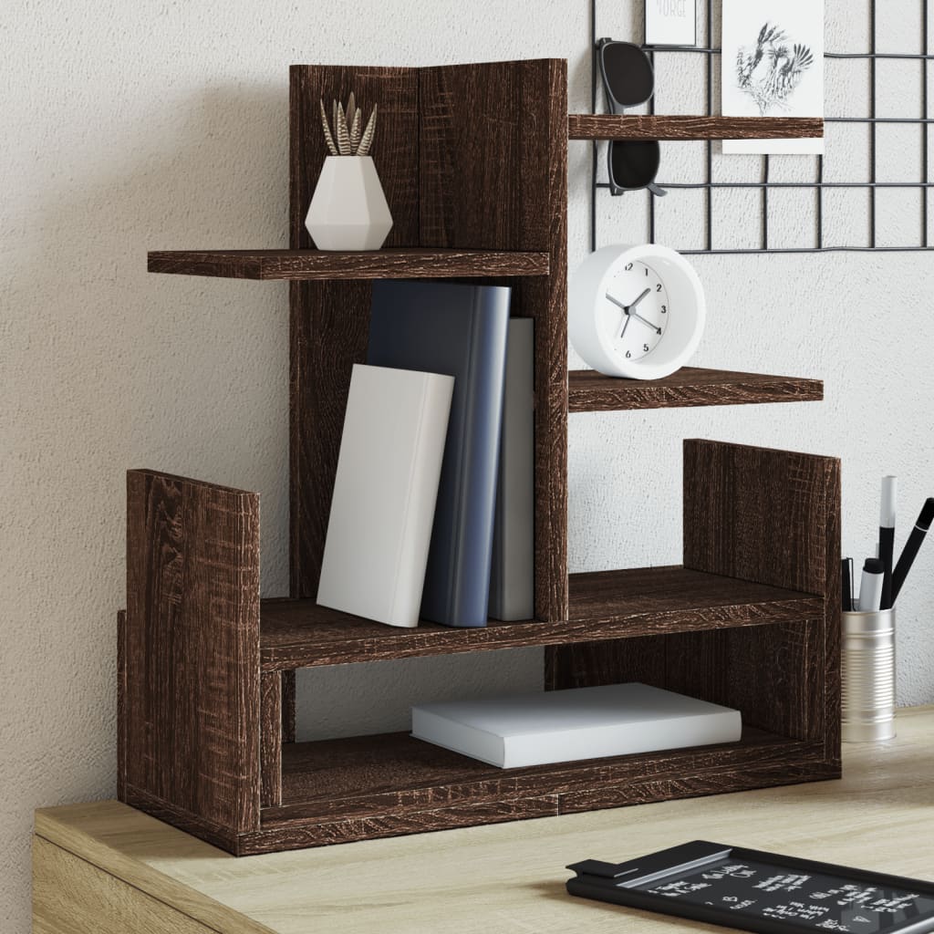 Vidaxx organisateur de bureau 49x20x52,5 cm bois d'ingénierie chêne brun