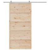 Vidaxl sliding door 100x208 cm solid pine