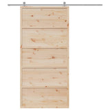 Vidaxx porte coulissante 100x208 cm bois de pin massif