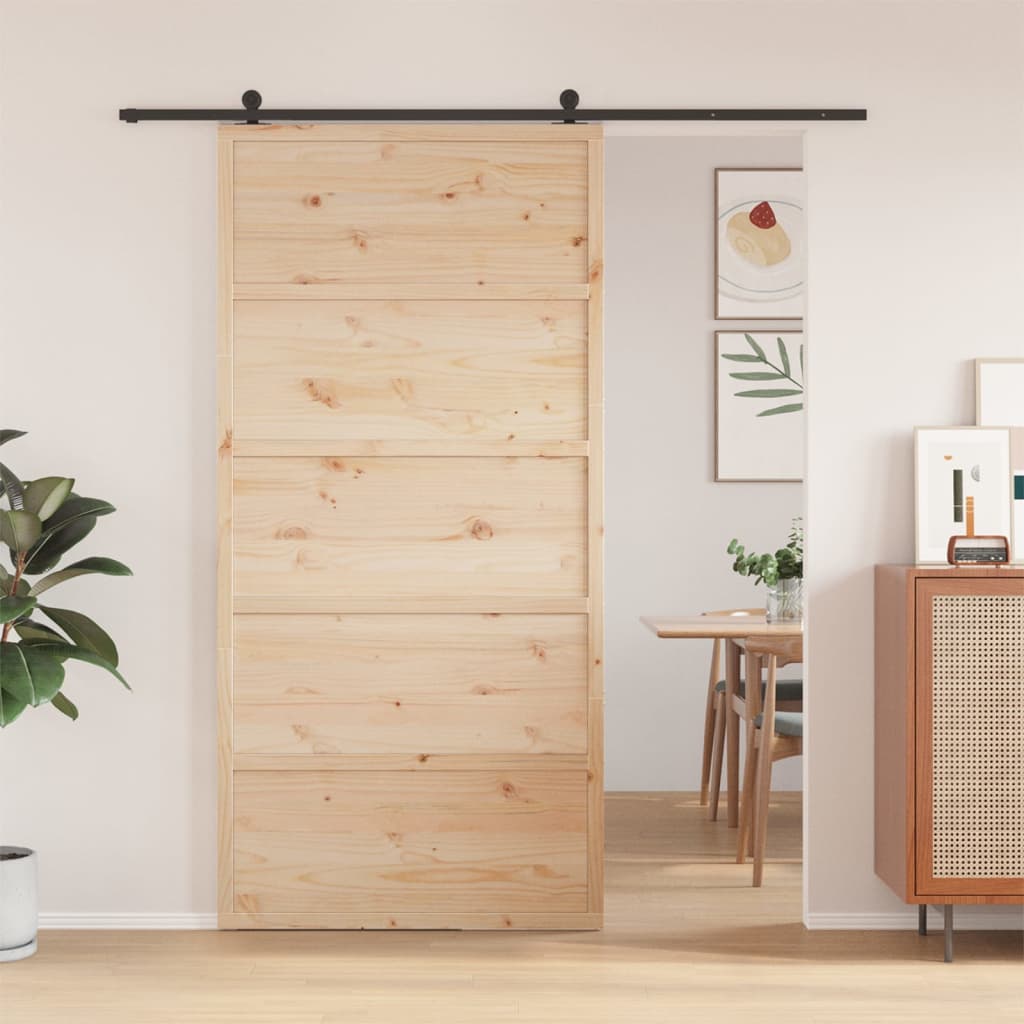 Vidaxl sliding door 100x208 cm solid pine