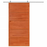 Vidaxx porte coulissante 100x208 cm bois de pin massif, marron lavé