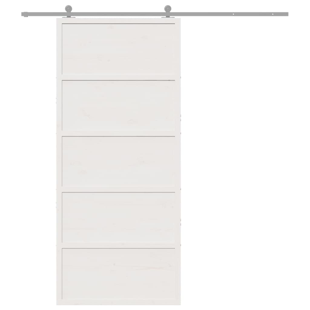 Vidaxx porte coulissante 90x208 cm bois de pin massif blanc