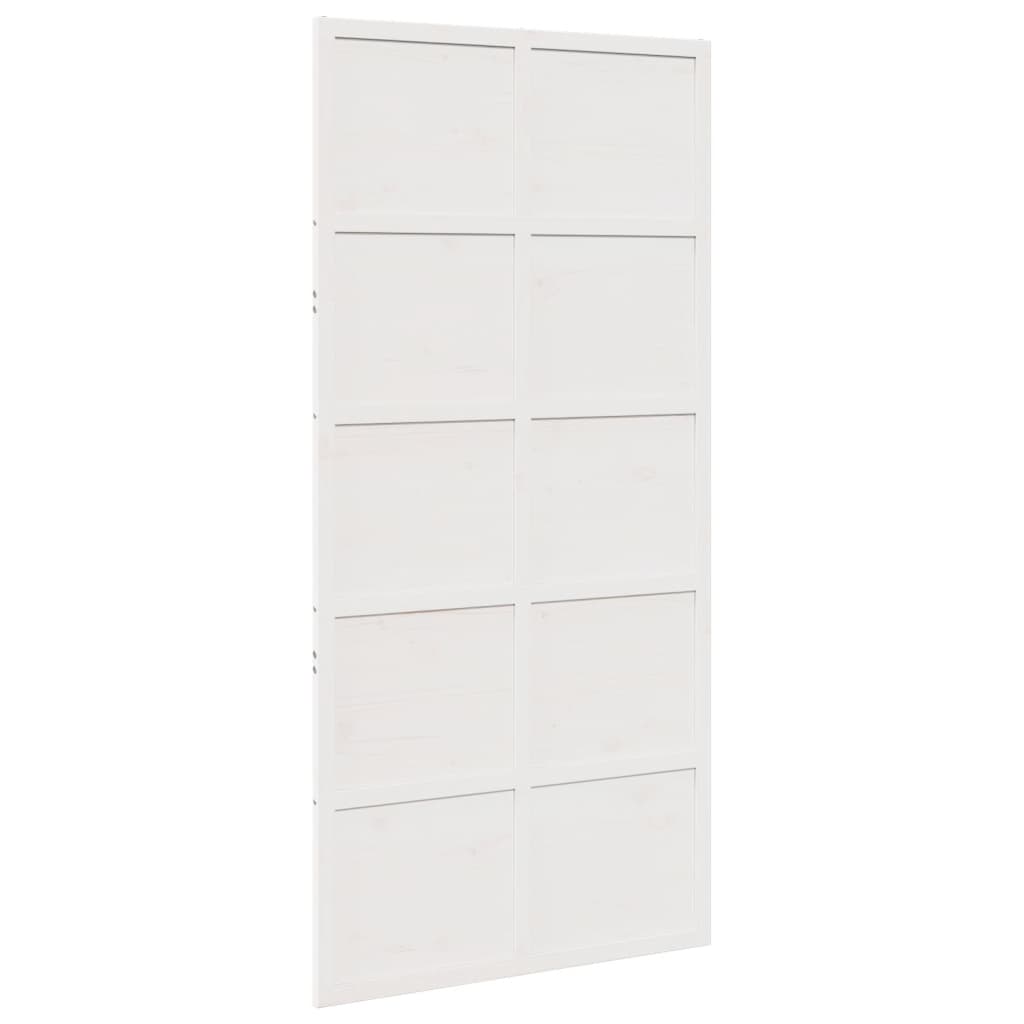 Vidaxx porte coulissante 100x208 cm bois de pin massif blanc
