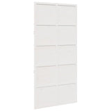 Vidaxx porte coulissante 100x208 cm bois de pin massif blanc