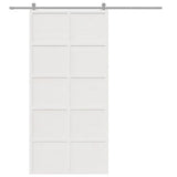 Vidaxx porte coulissante 100x208 cm bois de pin massif blanc