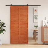 Vidaxx porte coulissante 100x208 cm bois de pin massif, marron lavé