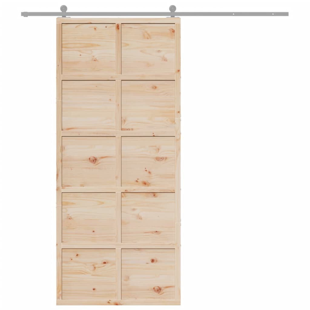 Vidaxl sliding door 90x208 cm solid pine