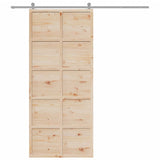 Vidaxx porte coulissante 90x208 cm bois de pin massif