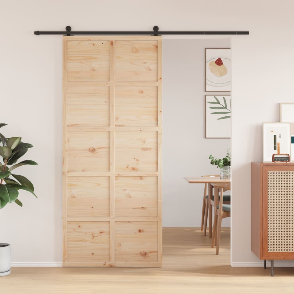 Vidaxx porte coulissante 90x208 cm bois de pin massif