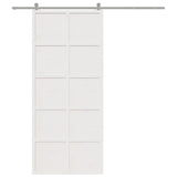 Vidaxx porte coulissante 90x208 cm bois de pin massif blanc