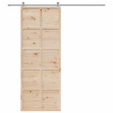 Vidaxx porte coulissante 80x208 cm bois de pin massif