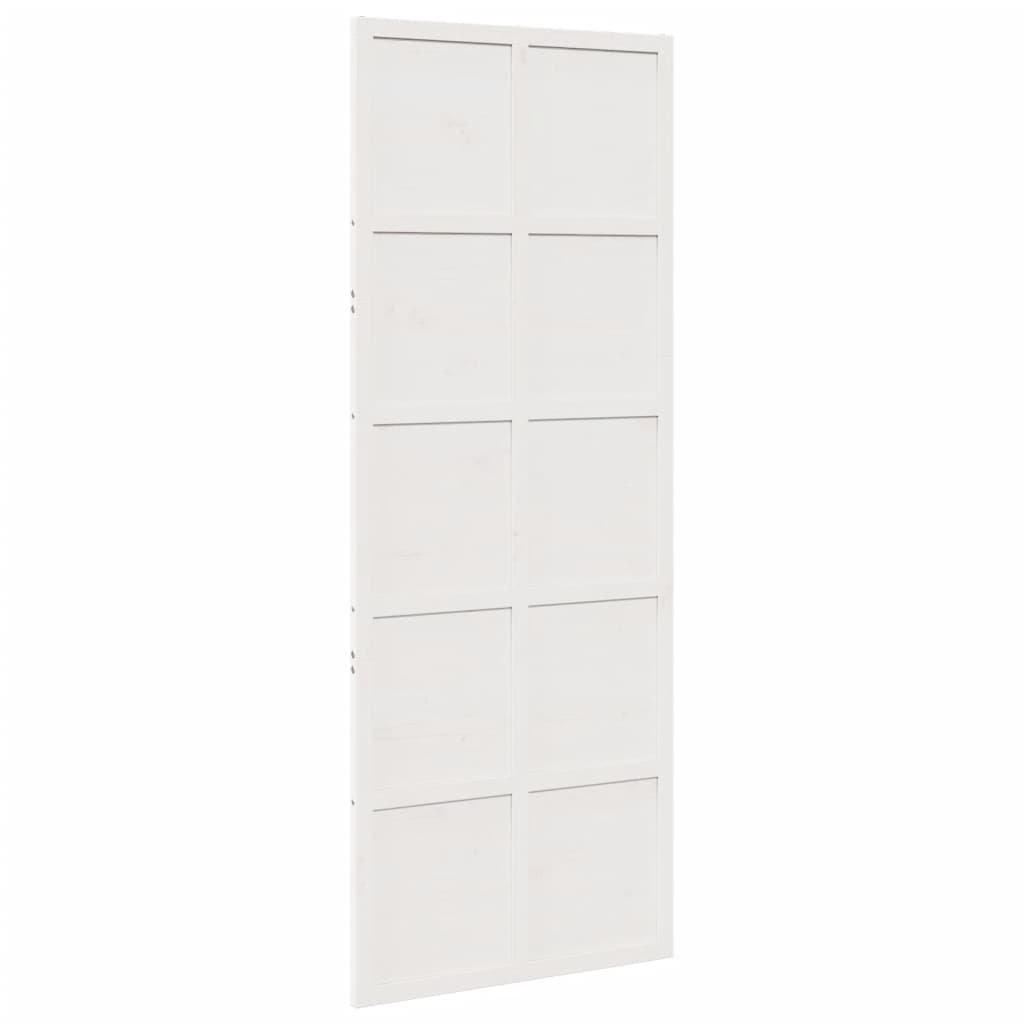 Vidaxx porte coulissante 80x208 cm bois de pin massif blanc
