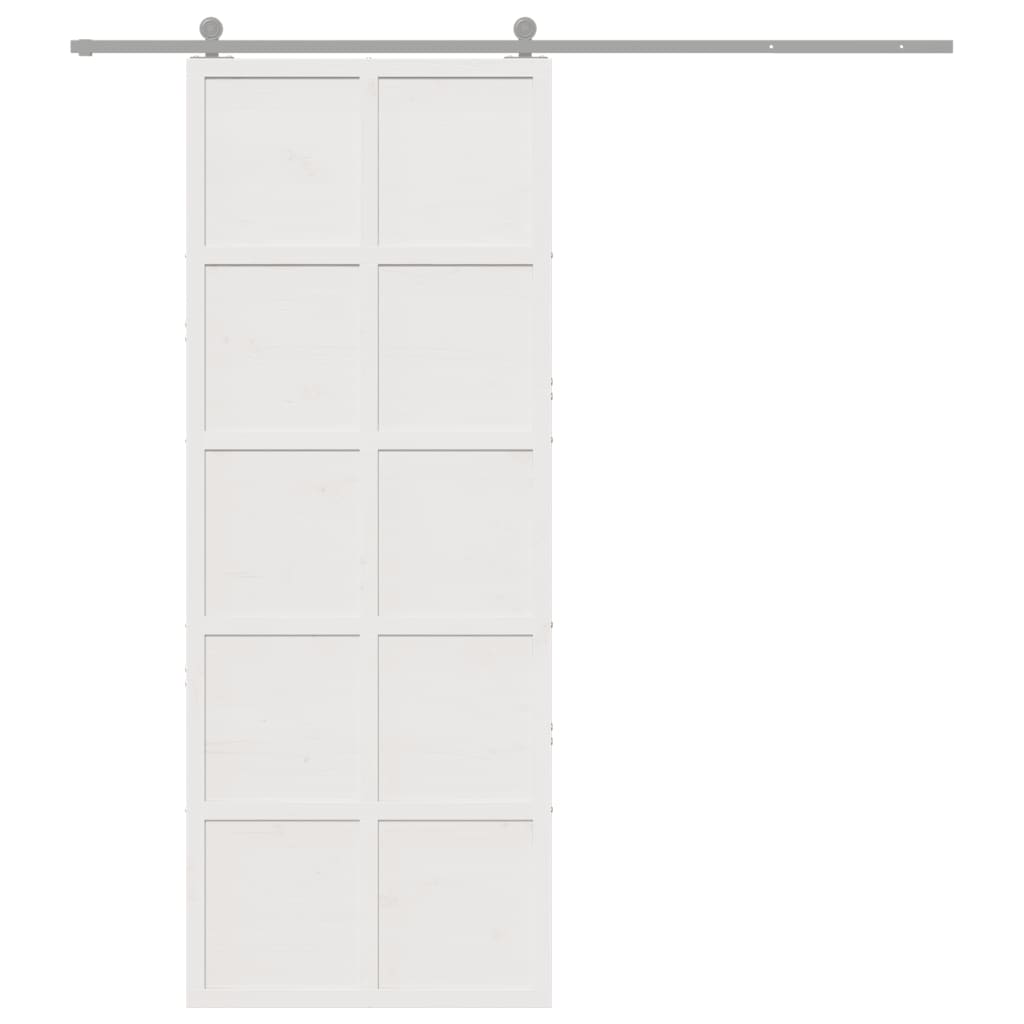Vidaxx porte coulissante 80x208 cm bois de pin massif blanc