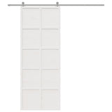 Vidaxx porte coulissante 80x208 cm bois de pin massif blanc