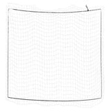 Vidaxx filet de remorque corde élastique 3x3 m polypropylène blanc