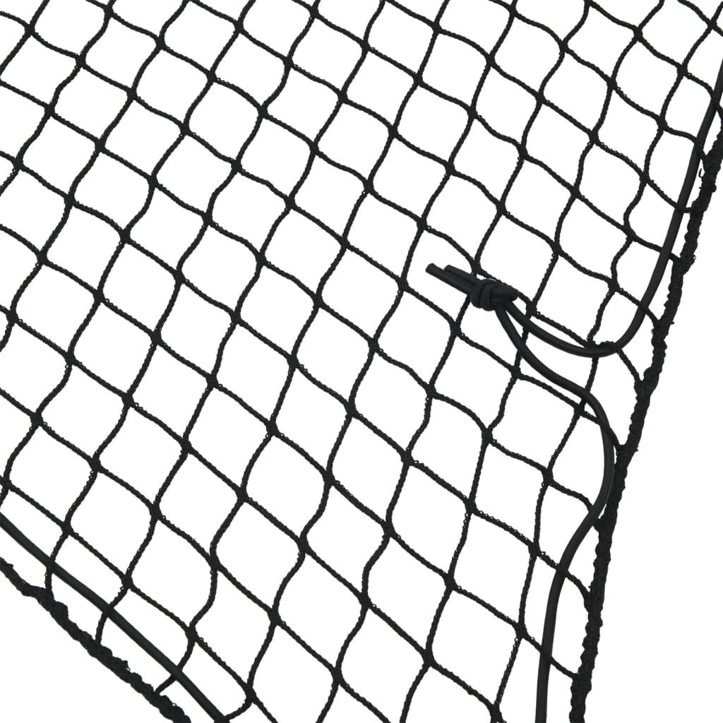 Vidaxx filet de remorque corde élastique 3x1,65 m polypropylène noir