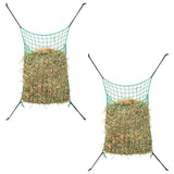 Vidaxx filets à foin 2 pcs 90x60 cm rectangulaire en polypropylène vert