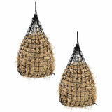 Vidaxx filets à foin 2 pcs 75x75 cm rond polypropylène noir