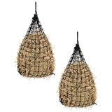Vidaxx filets à foin 2 pcs 100x100 cm rond polypropylène noir
