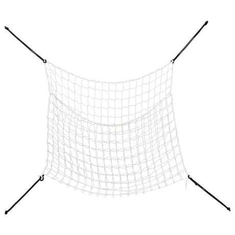 Vidaxx filets à foin 2 pcs 100x90 cm rectangulaire polypropylène blanc