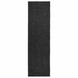 VidaXL tapis zizur intérieur et extérieur 80x250 cm aspect jute anthracite