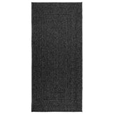 Vidaxl Rug Zizur znotraj in zunaj 100x200cm jute Poglej antracit