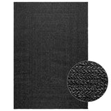 Vidaxl Rug Zizur i og utenfor 140x200cm Jute Look Anthracite