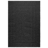 Vidaxl Rug Zizur i og utenfor 140x200cm Jute Look Anthracite