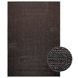 VidaXL tapis zizur intérieur et extérieur 160x230cm aspect jute anthracite