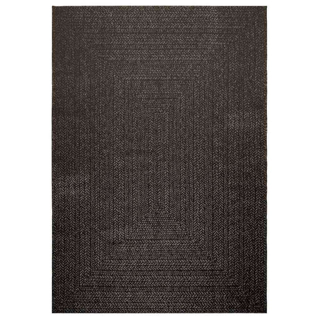 VidaXL tapis zizur intérieur et extérieur 160x230cm aspect jute anthracite