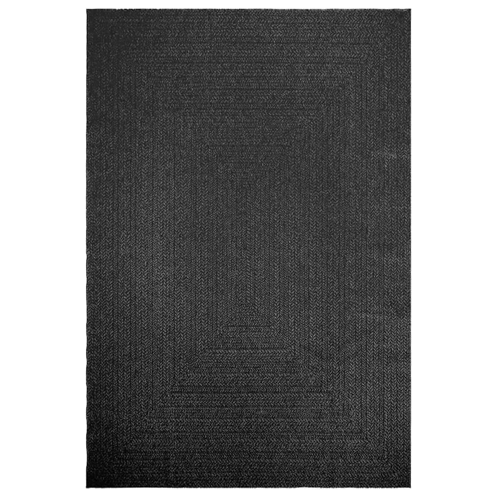 Vidaxl Rug Zizur i og utenfor 200x290cm Jute Look Anthracite