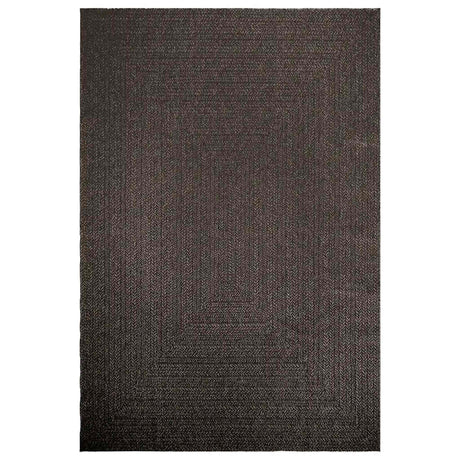 VidaXL tapis zizur intérieur et extérieur 200x290cm aspect jute anthracite