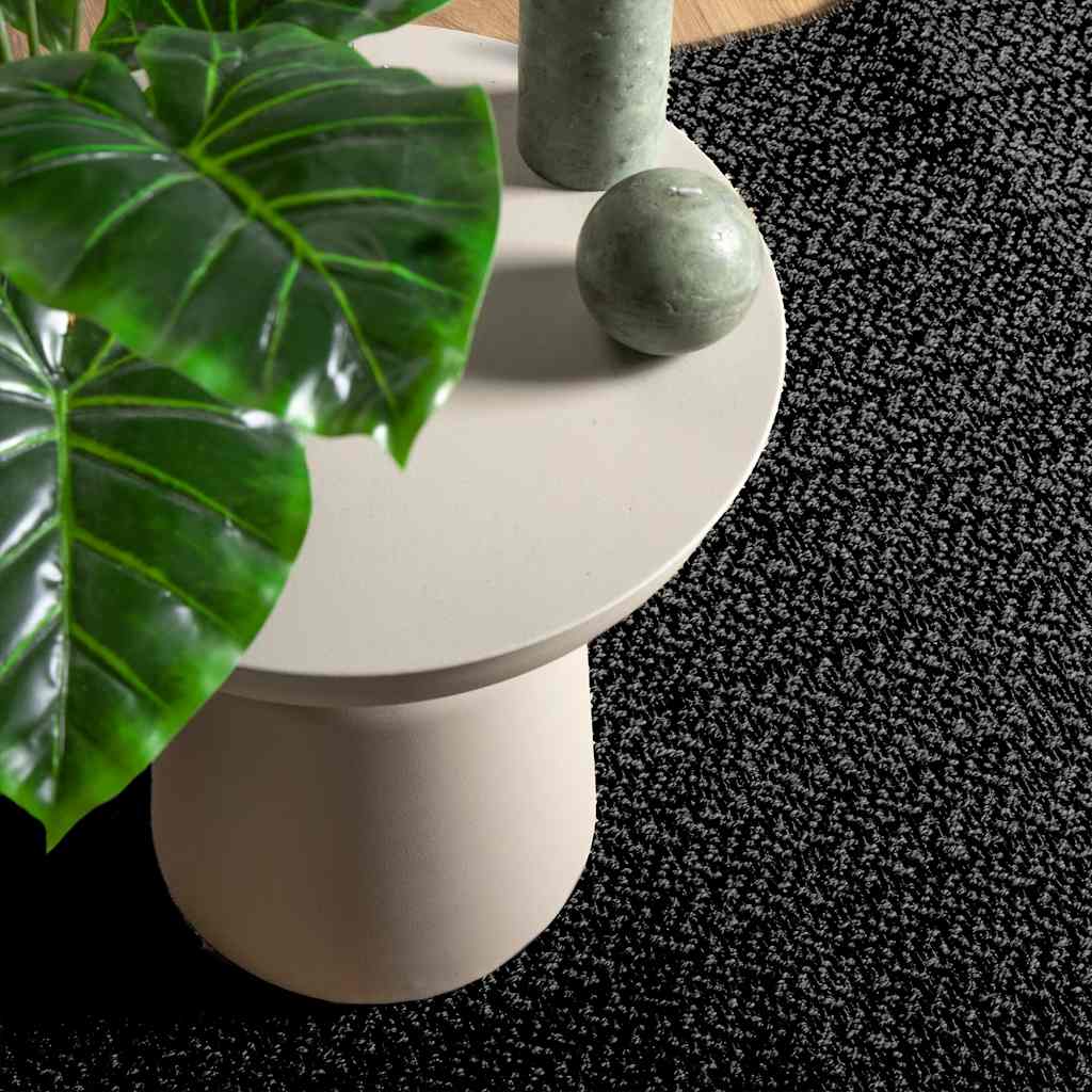 VidaXL tapis zizur intérieur et extérieur 240x240cm aspect jute anthracite