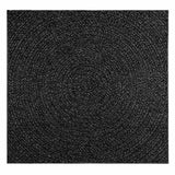 Vidaxl Rug Zizur inne og utenfor 120x120cm Jute Look Anthracite