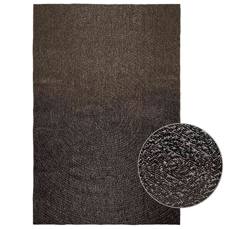 VidaXL tapis zizur intérieur et extérieur 160x230cm aspect jute anthracite