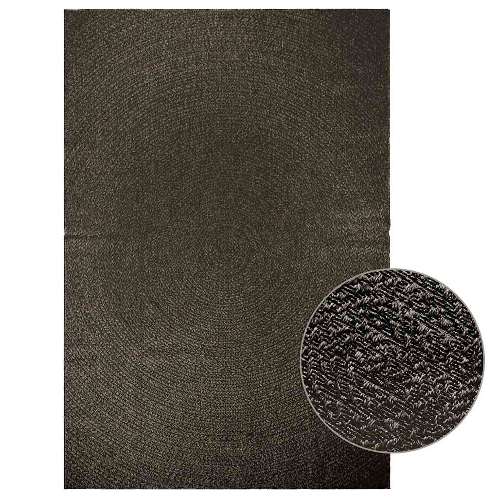 VidaXL tapis zizur intérieur et extérieur 200x290cm aspect jute anthracite