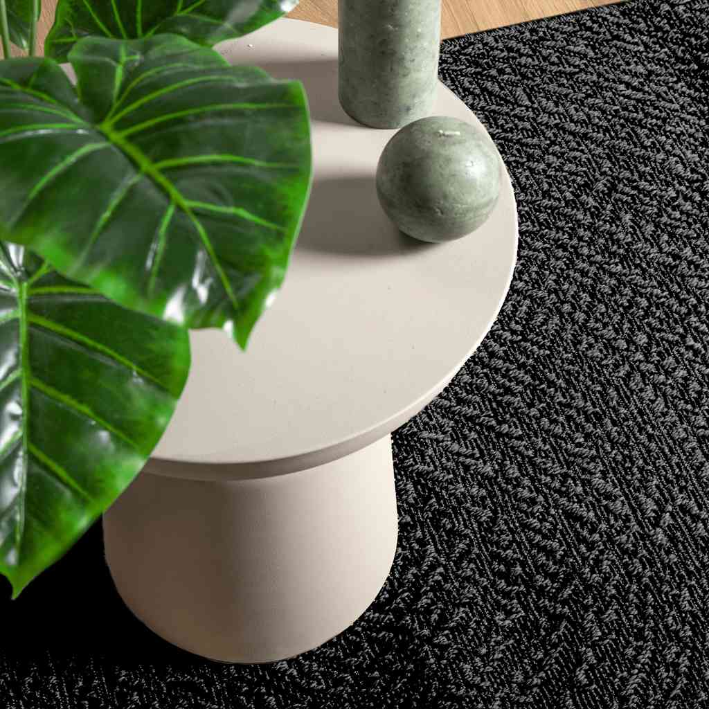 VidaXL tapis zizur intérieur et extérieur 240x240cm aspect jute anthracite