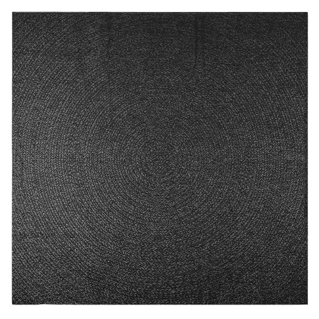 VidaXL tapis zizur intérieur et extérieur 240x240cm aspect jute anthracite