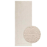 VidaXL tapis zizur crème intérieur et extérieur 80x200 cm aspect jute