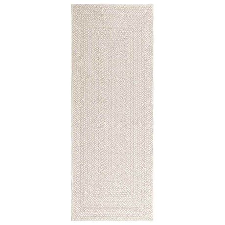VidaXL tapis zizur crème intérieur et extérieur 80x200 cm aspect jute