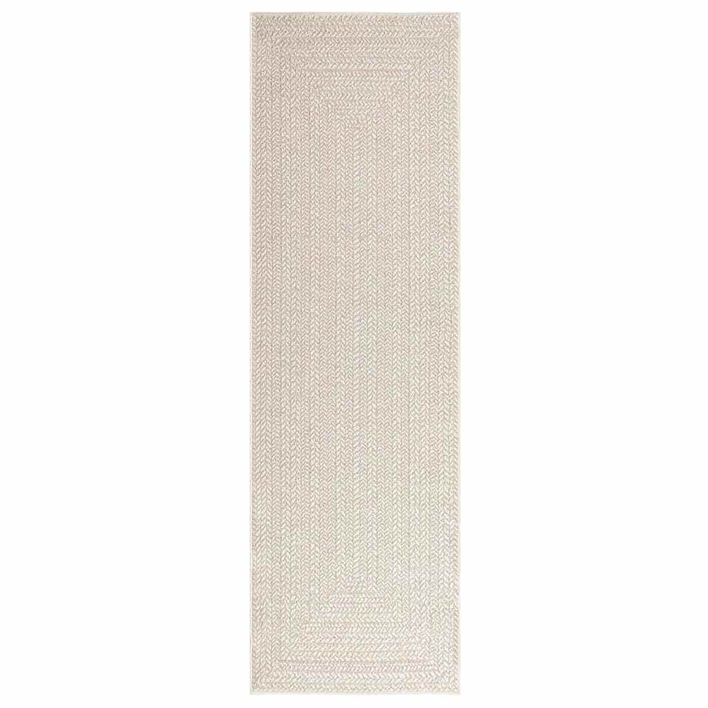 Vidaxl vloerkleed zizur room binnen en buiten 80x250 cm jute look