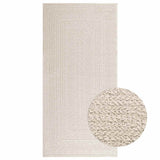 VidaXL tapis zizur crème intérieur et extérieur 100x200 cm aspect jute