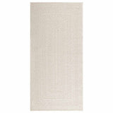VidaXL tapis zizur crème intérieur et extérieur 100x200 cm aspect jute