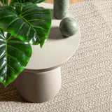 VidaXL tapis zizur crème intérieur et extérieur 120x120 cm aspect jute