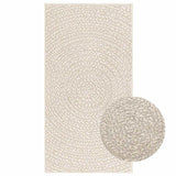 VidaXL tapis zizur crème intérieur et extérieur 60x110 cm aspect jute