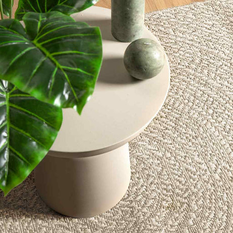VidaXL tapis zizur crème intérieur et extérieur 100x200 cm aspect jute
