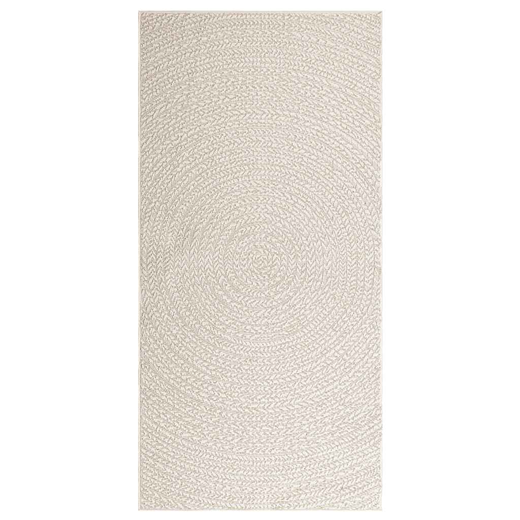VidaXL tapis zizur crème intérieur et extérieur 100x200 cm aspect jute
