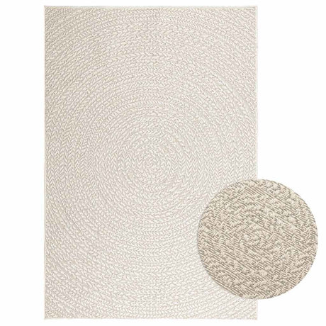 VidaXL tapis zizur crème intérieur et extérieur 120x170 cm aspect jute
