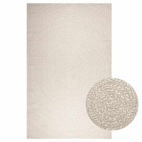 VidaXL tapis zizur crème intérieur et extérieur 200x290 cm aspect jute