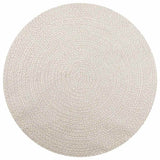 Vidaxxl tapis zizur crème intérieur et extérieur ø 160 cm aspect jute